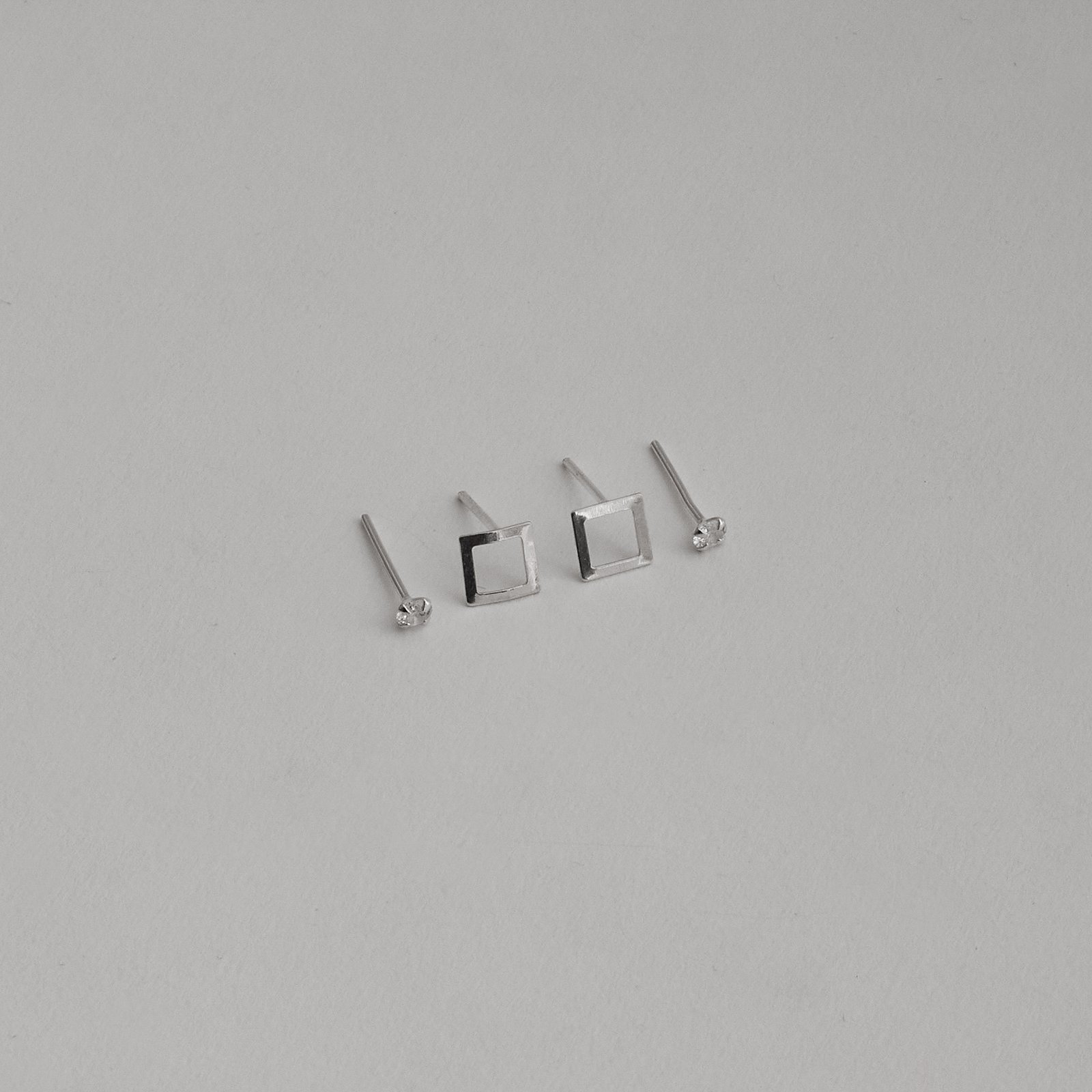 Dupla zircônia 3mm e quadrado vazado 6mm