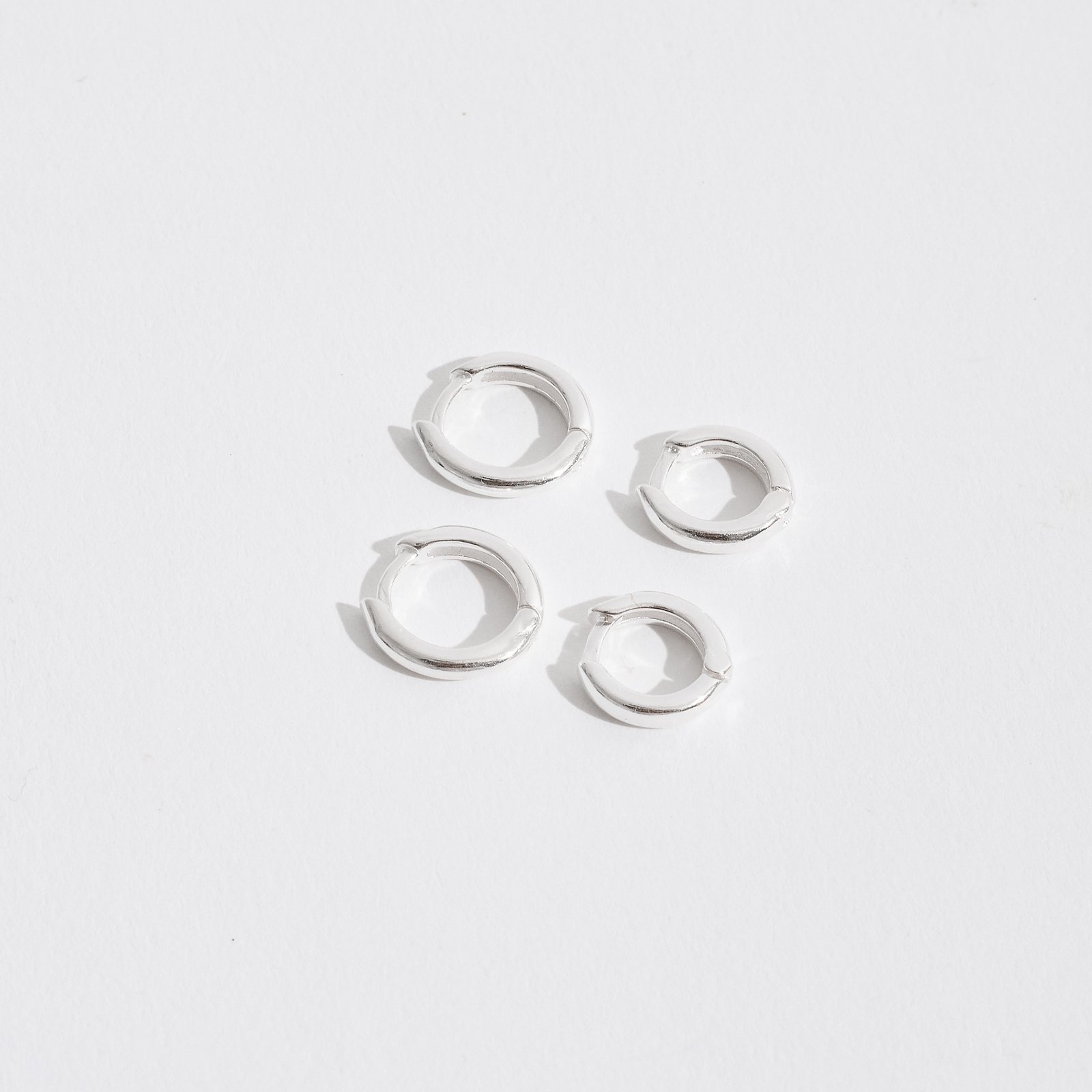 Dupla argolas click 9 e 10mm fio meia cana