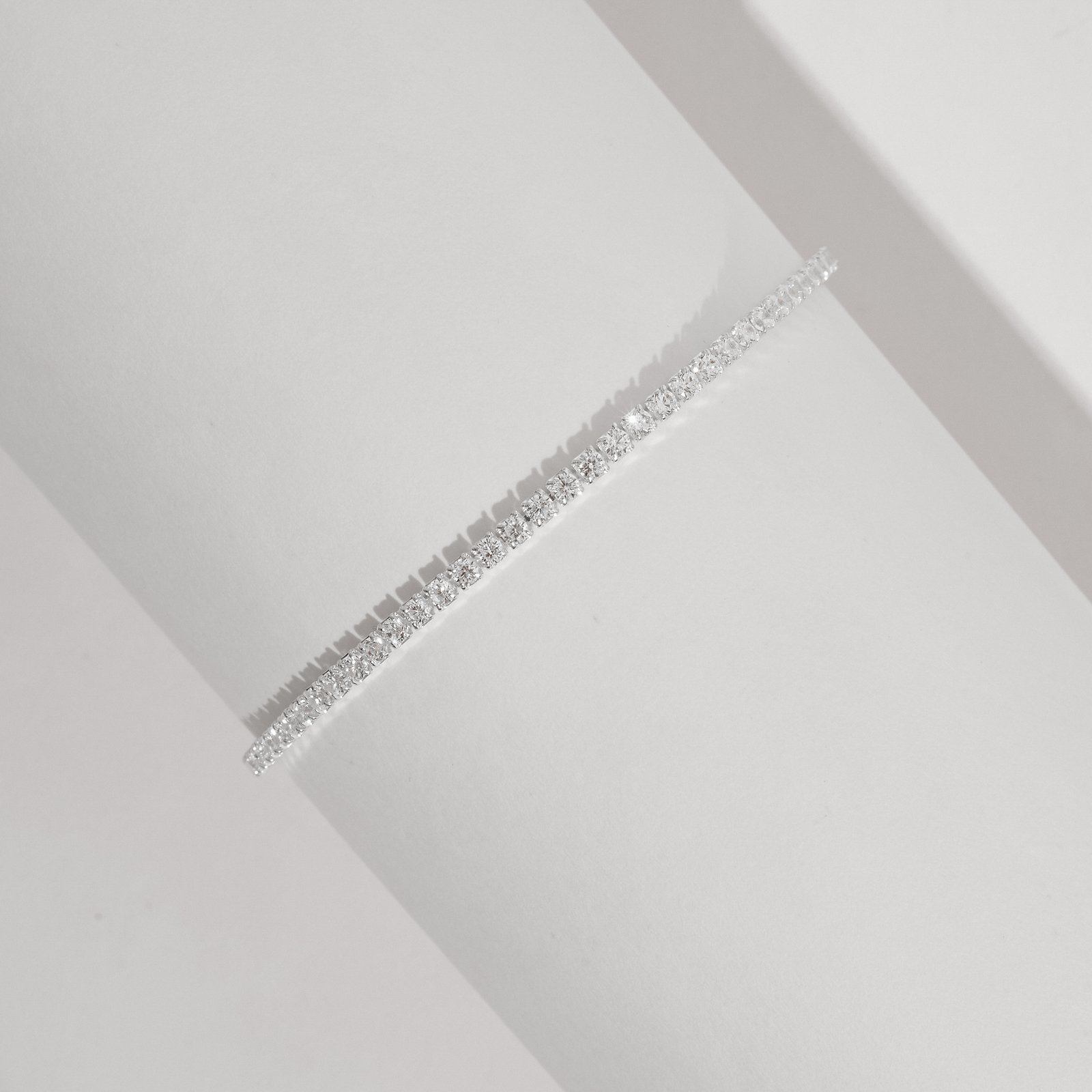 Pulseira Riviera cristal 2mm 15,5cm com alongadora