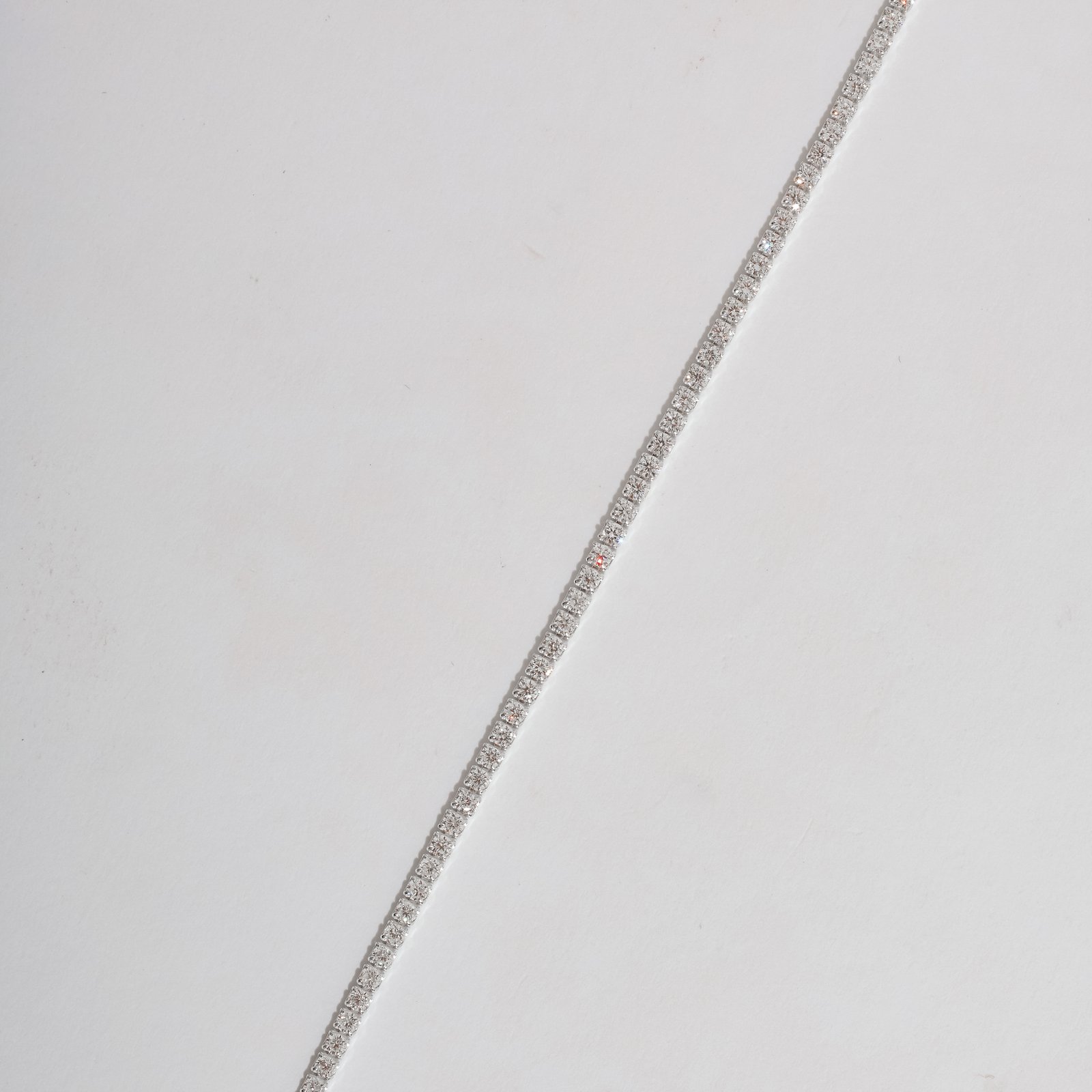 Pulseira Riviera cristal 2mm 15,5cm com alongadora