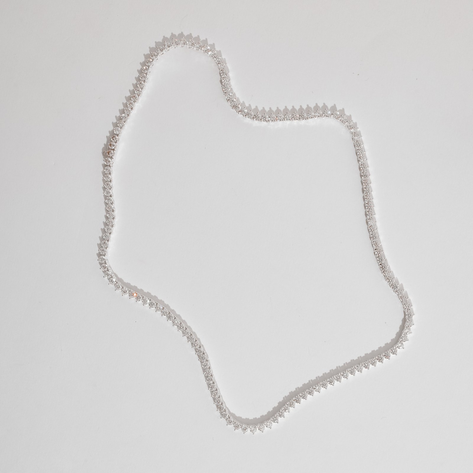 Colar Riviera 3 pontas 3mm 45cm