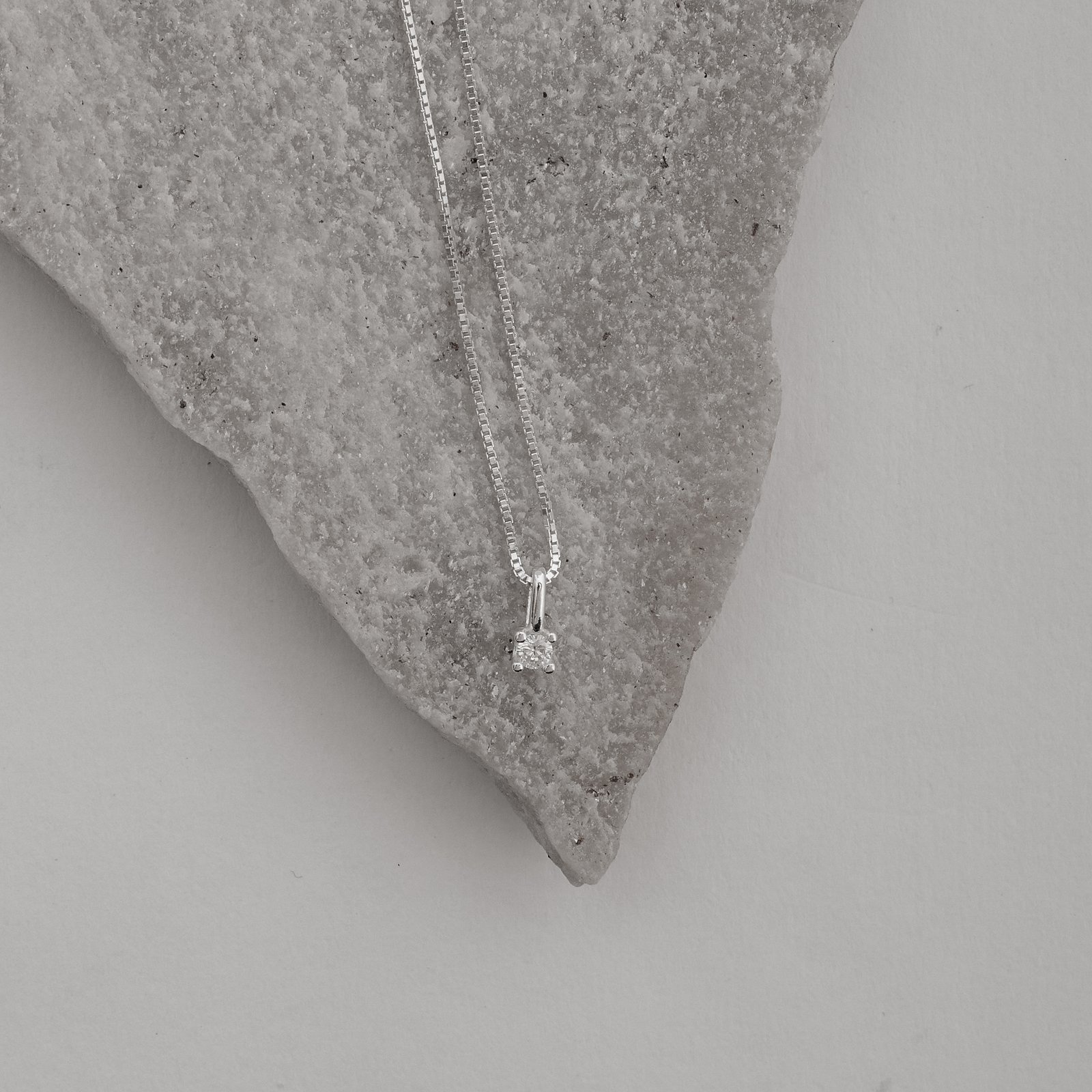 Colar pingente zircônia 3mm 40cm