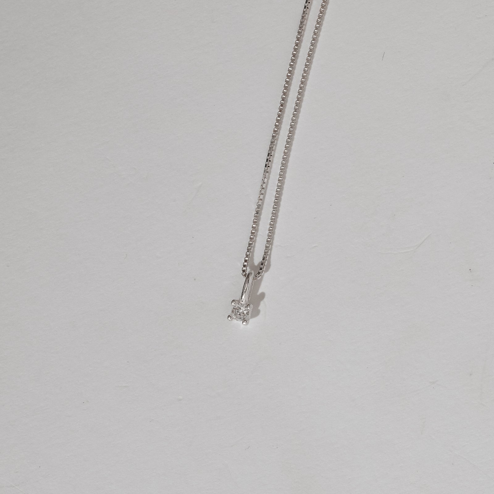 Colar pingente zircônia 3mm 40cm