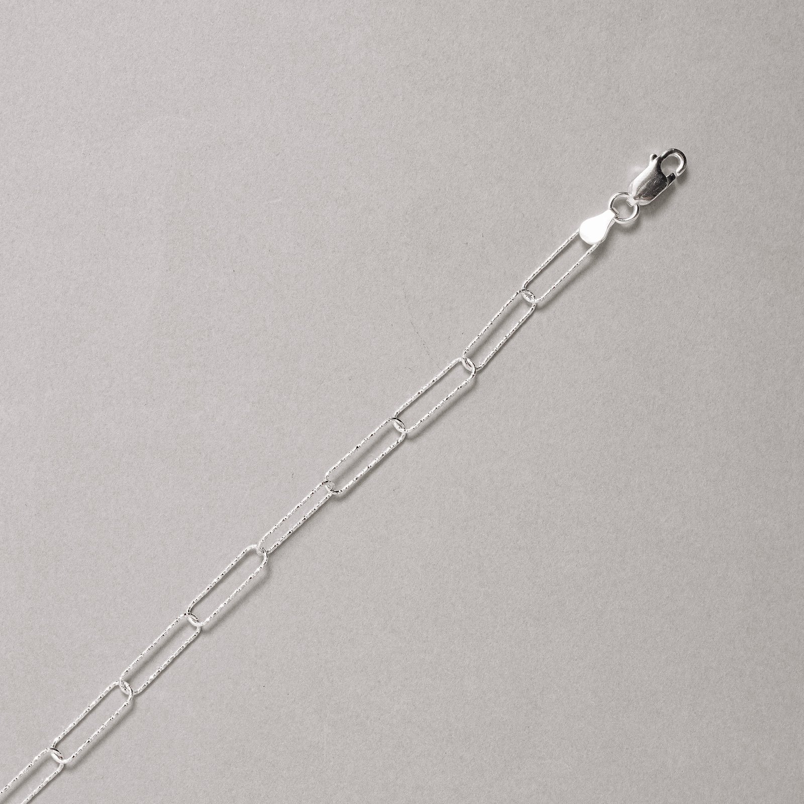 Corrente elo longo facetado 4.0 45cm