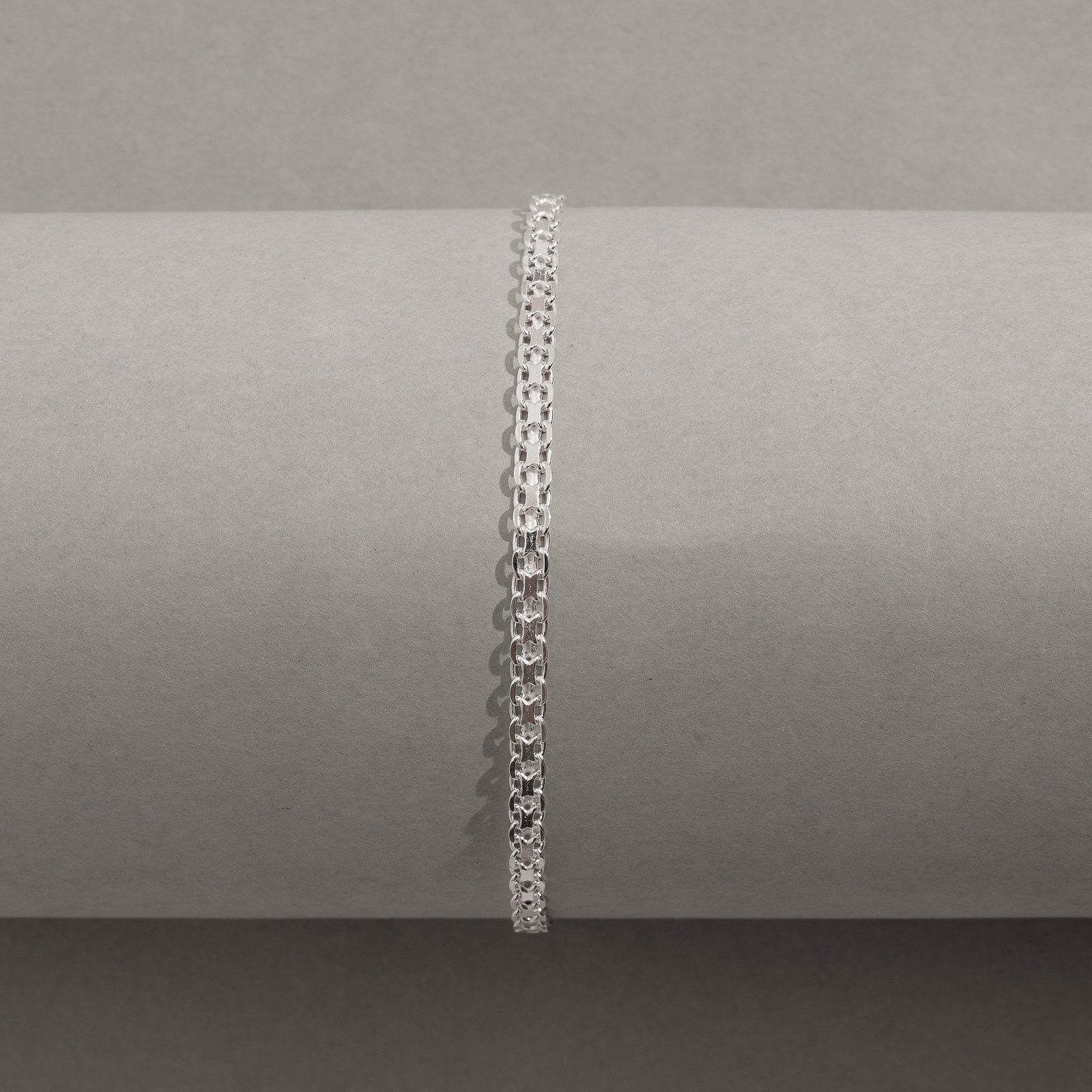 Pulseira corrente esteira cadeado 3.0 19cm