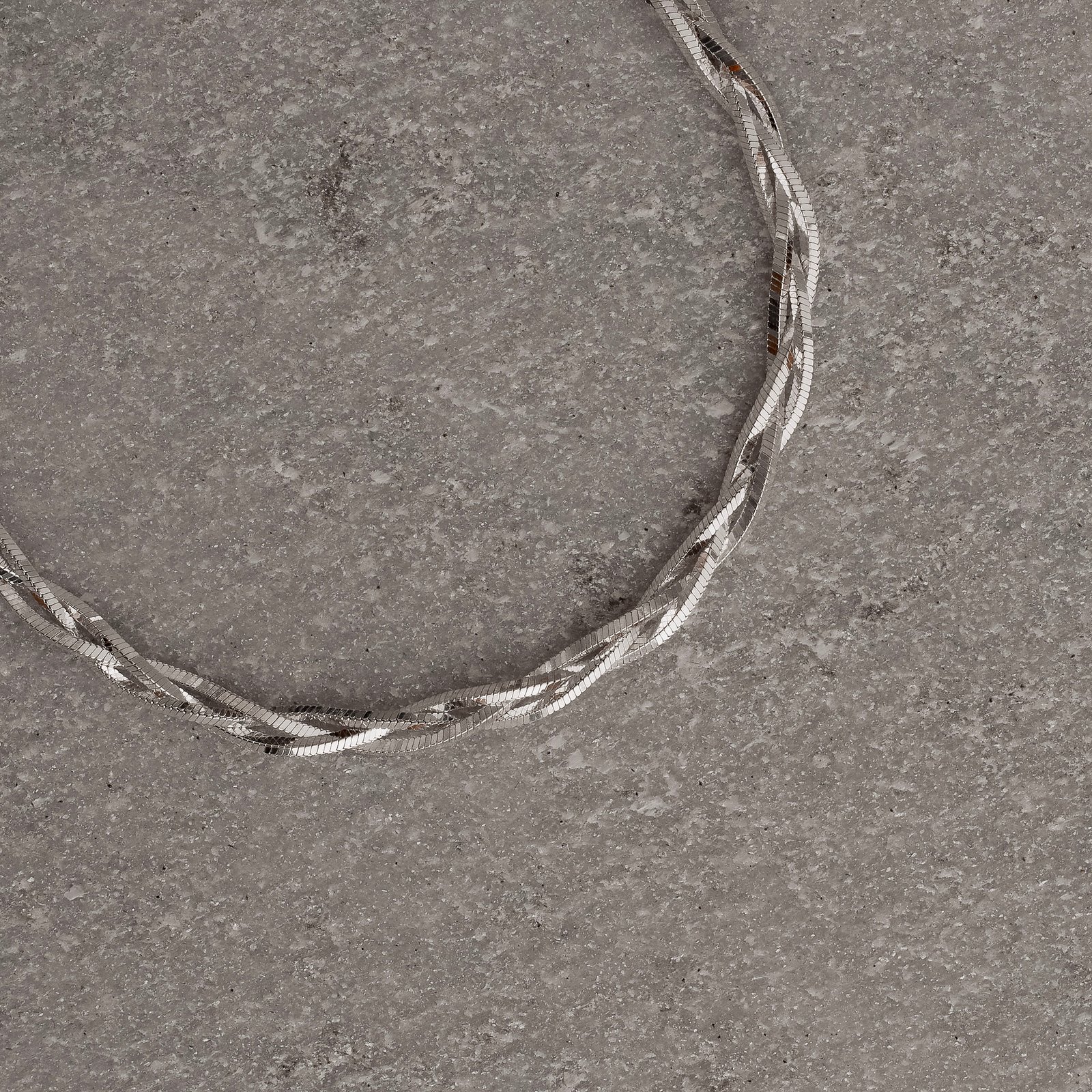 Pulseira corrente rabo de rato fio quadrado trançado 3.6