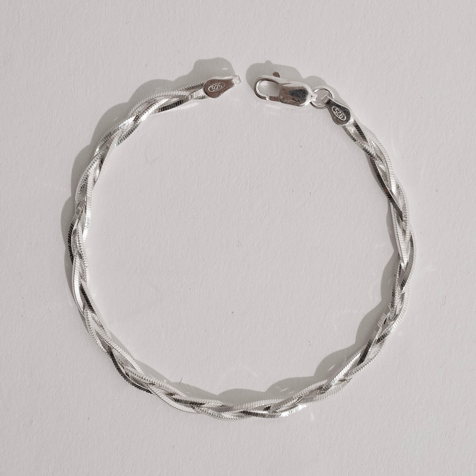 Pulseira corrente rabo de rato fio quadrado trançado 3.6