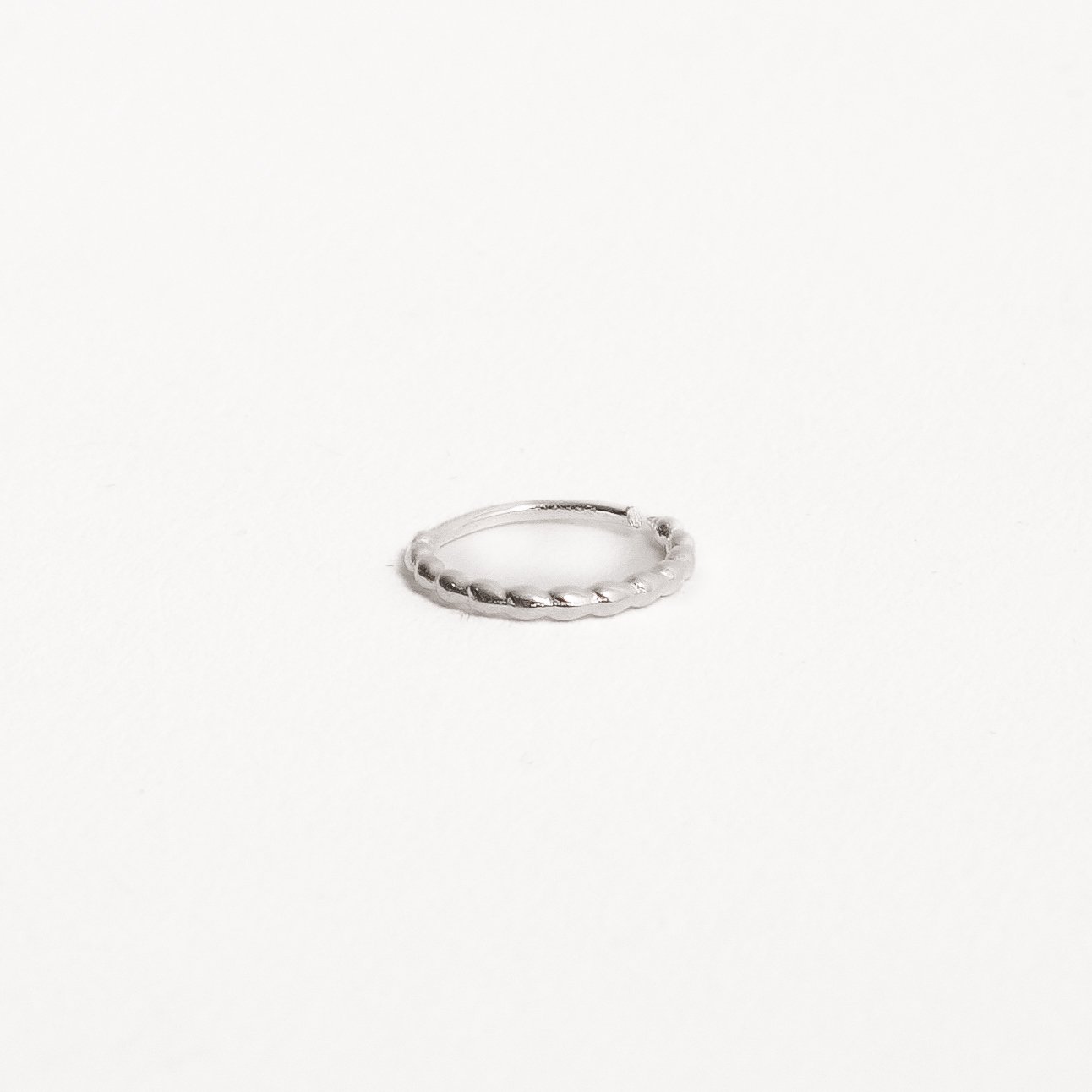Piercing nariz argola azeitonas 9mm
