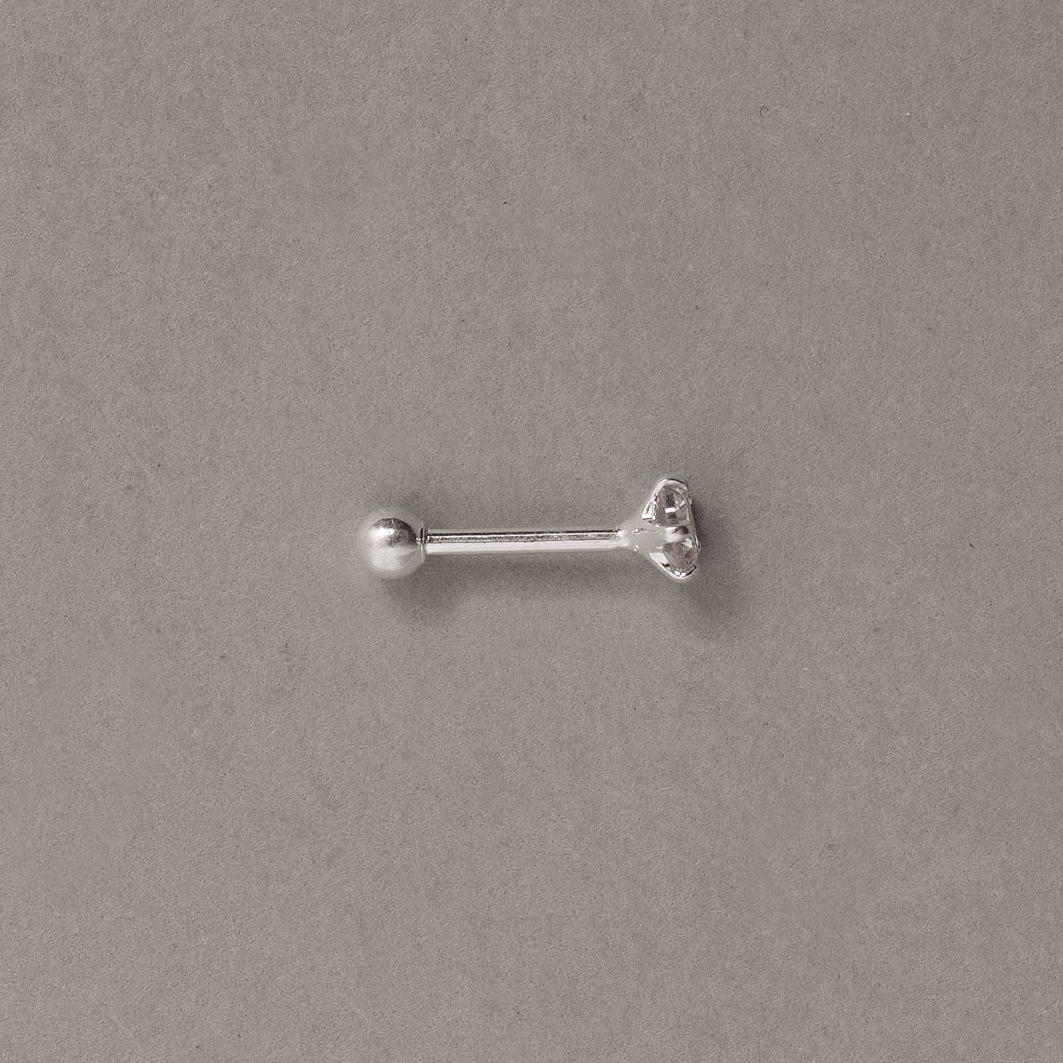 Piercing haste zircônia redonda 4mm
