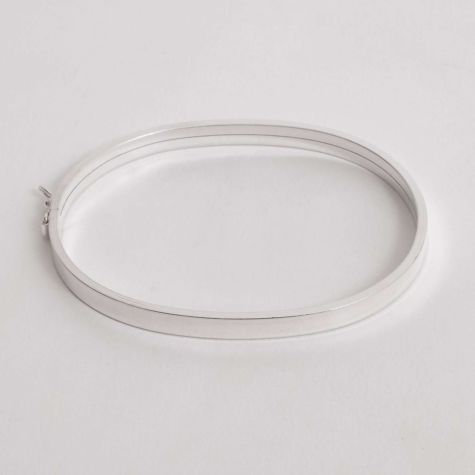 Bracelete largo 5mm fio quadrado