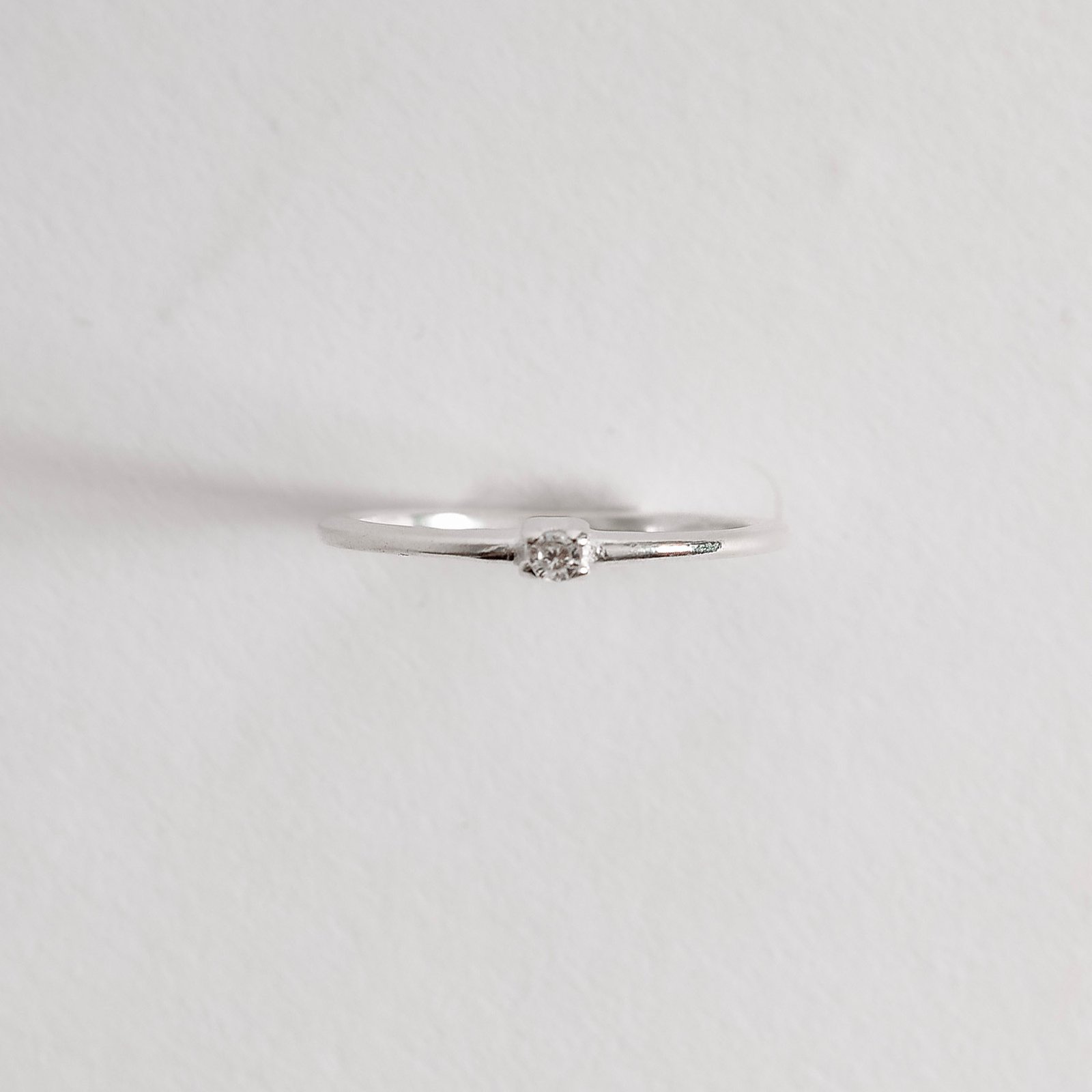 Anel solitário zircônia 2.5mm