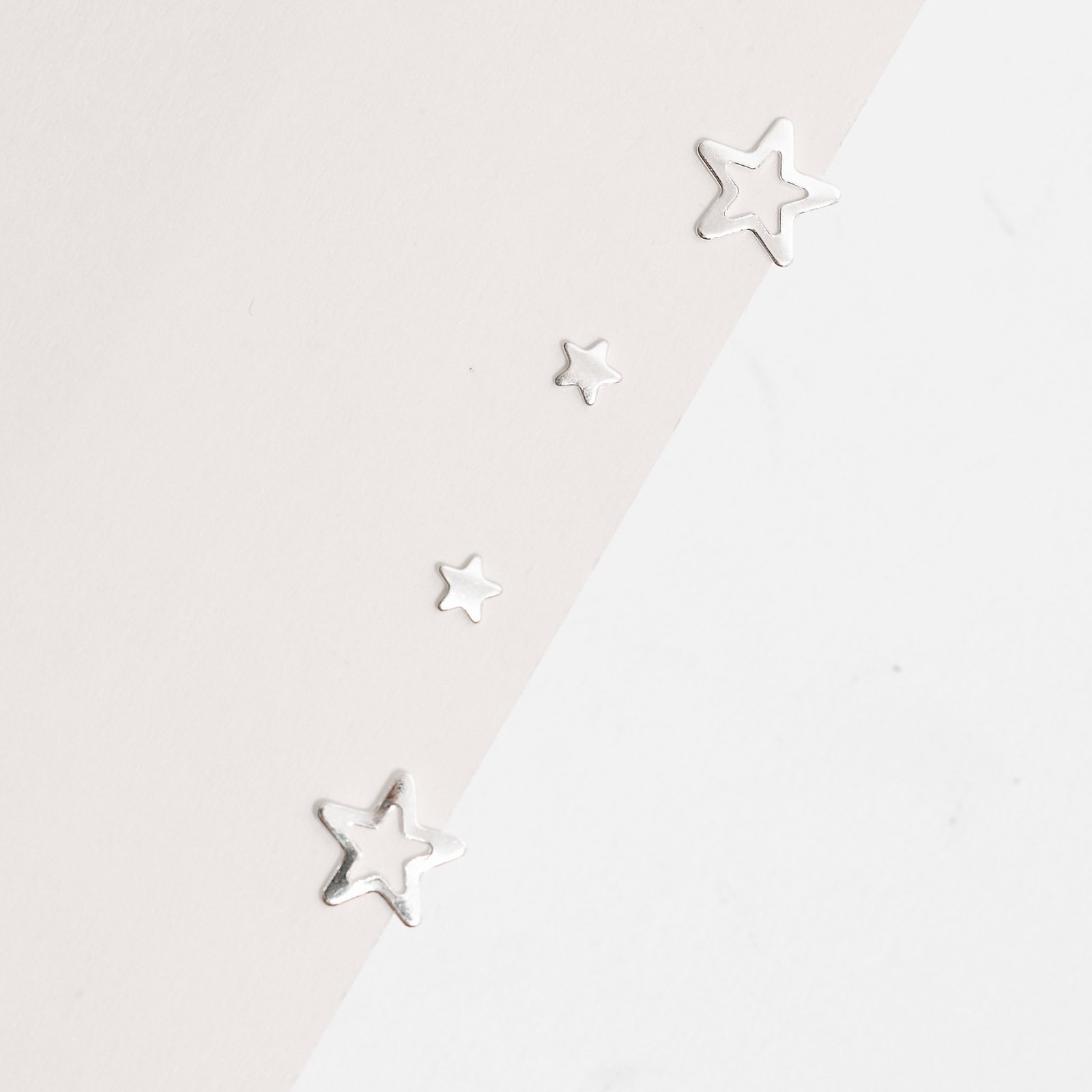 Dupla estrela 4mm e estrela vazada 8mm