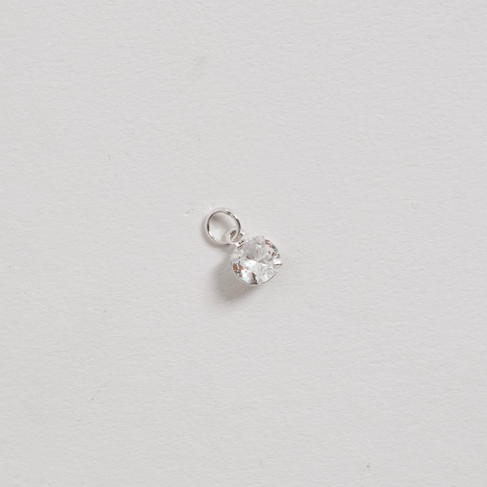 Pingente zircônia 6mm