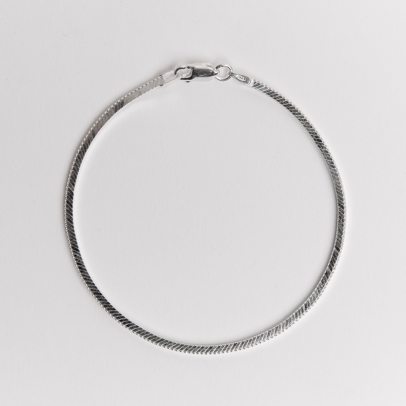 Pulseira corrente rabo de rato fio quadrado 1.8
