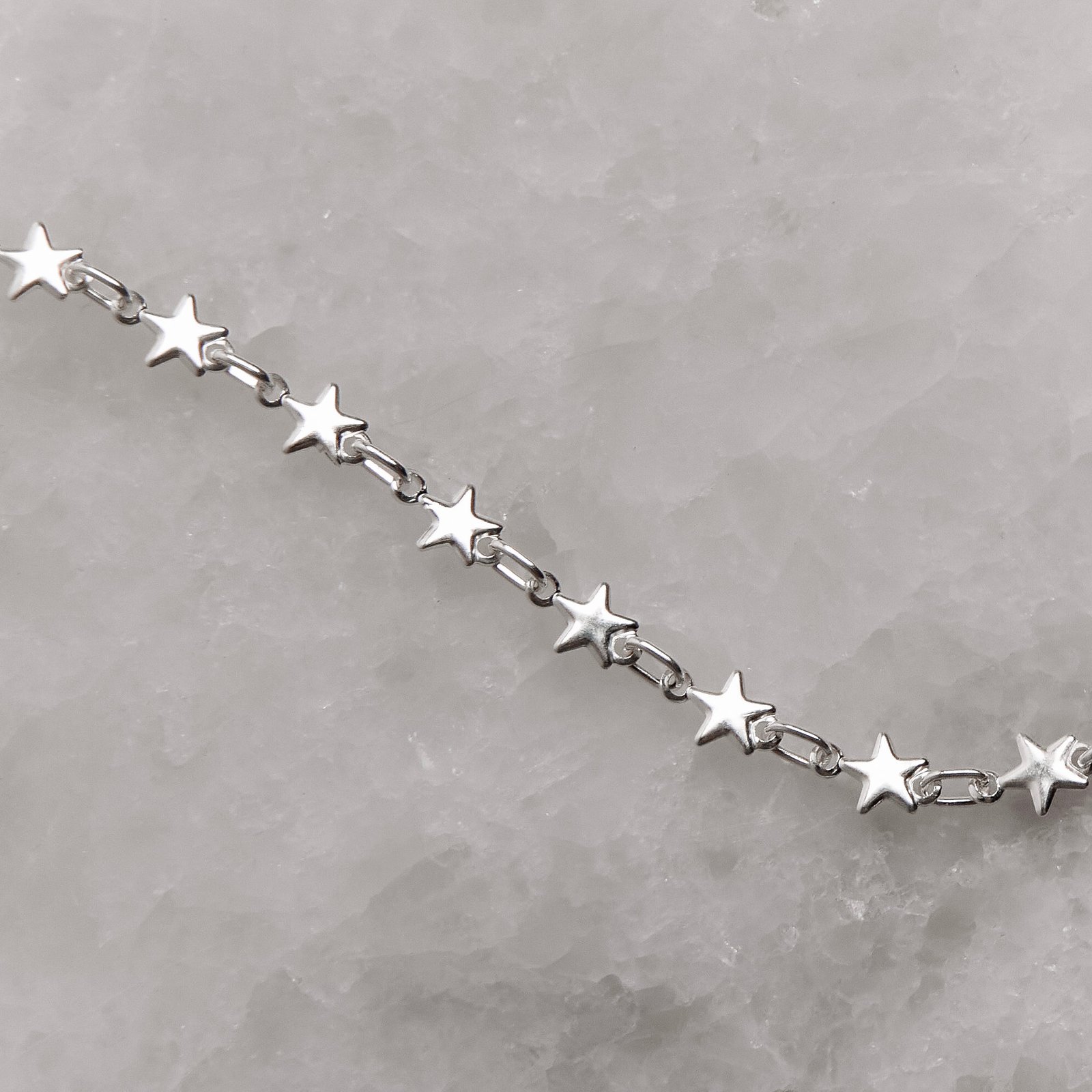 Pulseira entremeios estrela 6mm