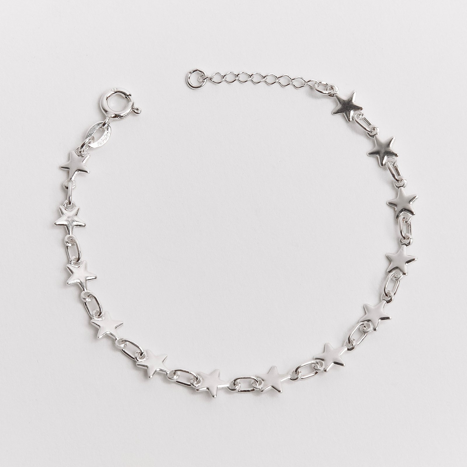 Pulseira entremeios estrela 6mm