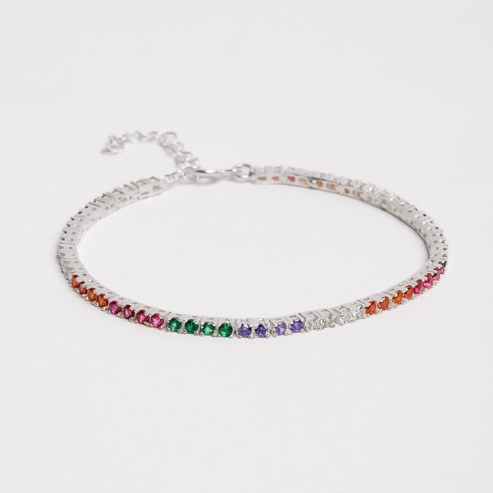 Pulseira Riviera colorida 2.2 16cm com alongadora