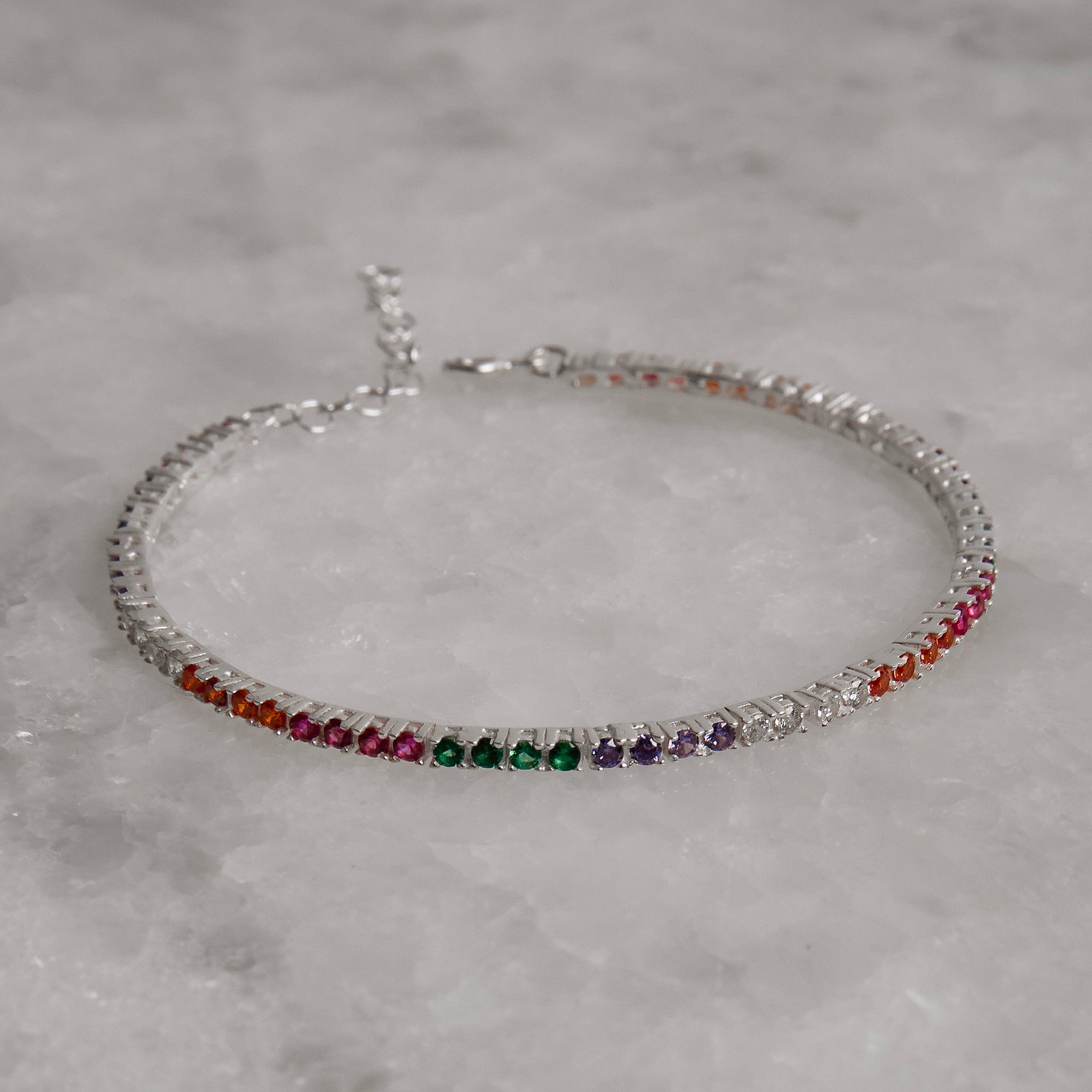 Pulseira Riviera colorida 2.2 16cm com alongadora