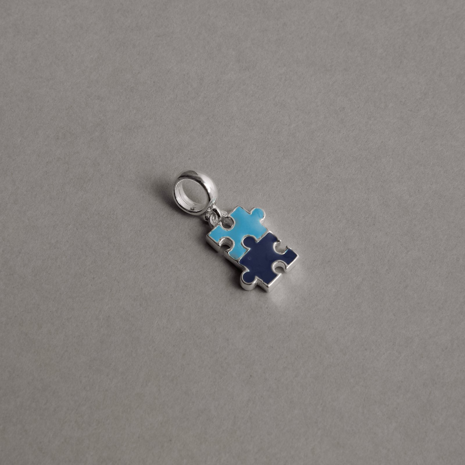 Berloque pingente símbolo autismo 13mm resina
