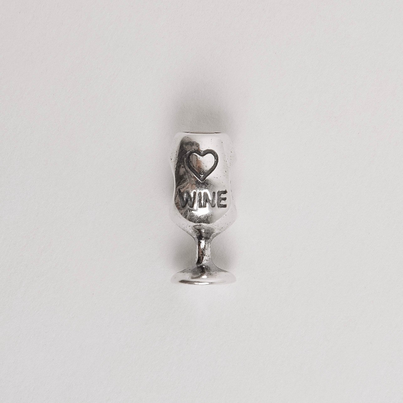 Berloque separador taça wine 14mm detalhe zircônia envelhecido