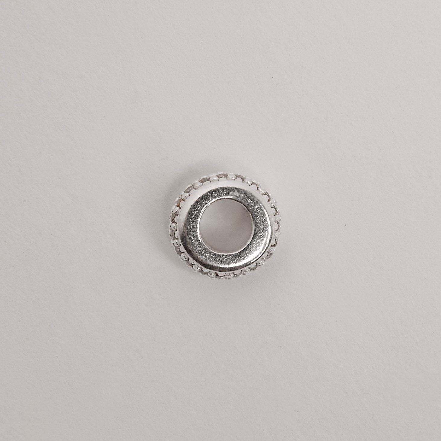 Berloque separador cravejado duplo 10mm
