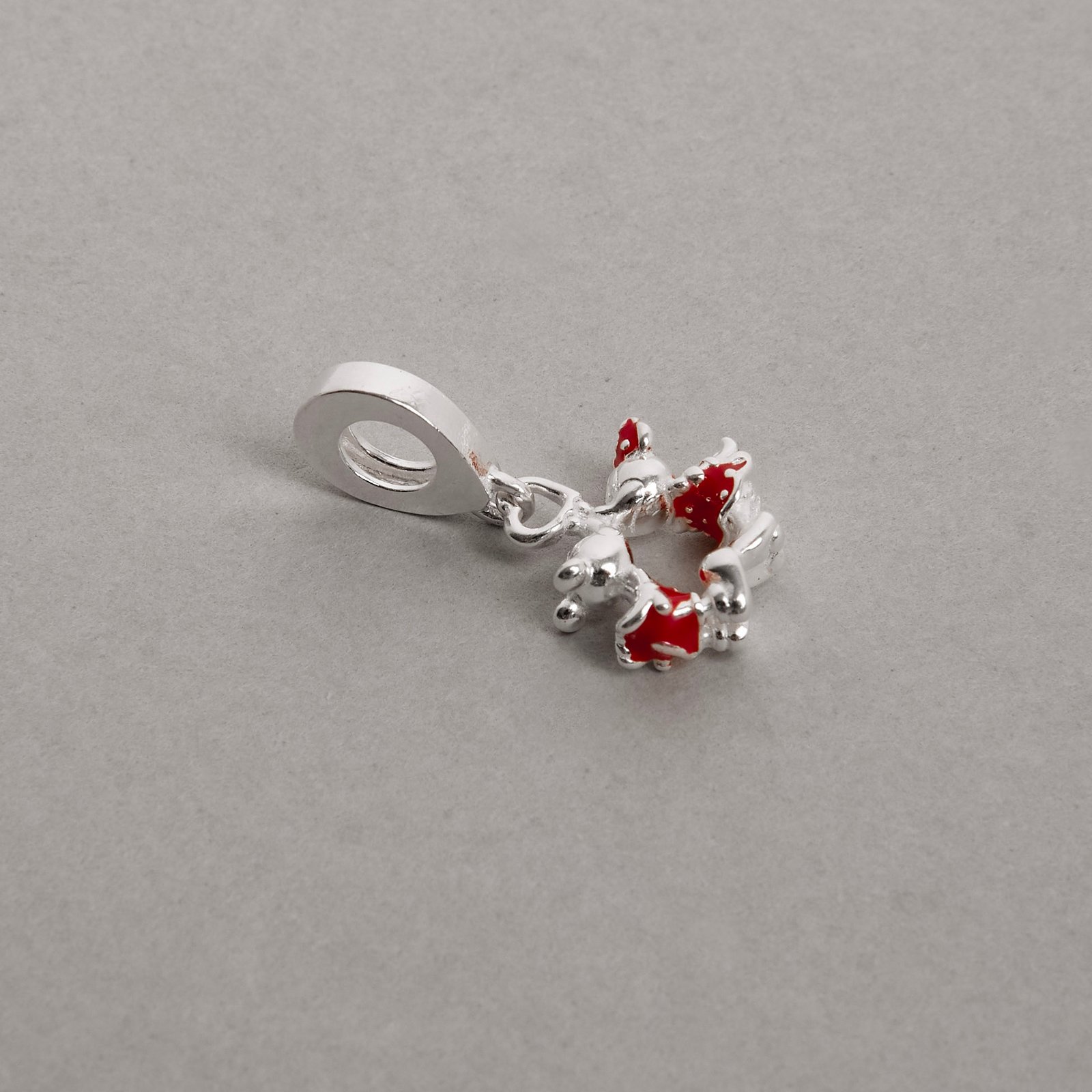 Berloque pingente Mickey e Minnie 12mm resina