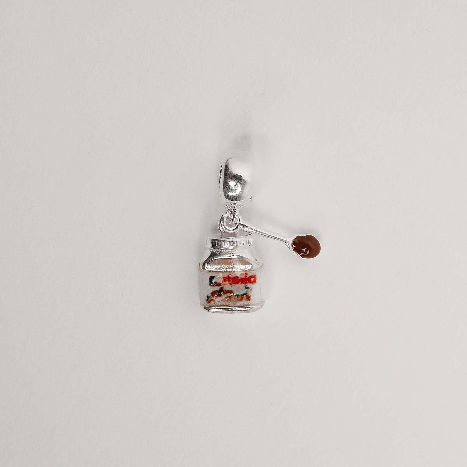 Berloque pingente Nutella 10mm resina