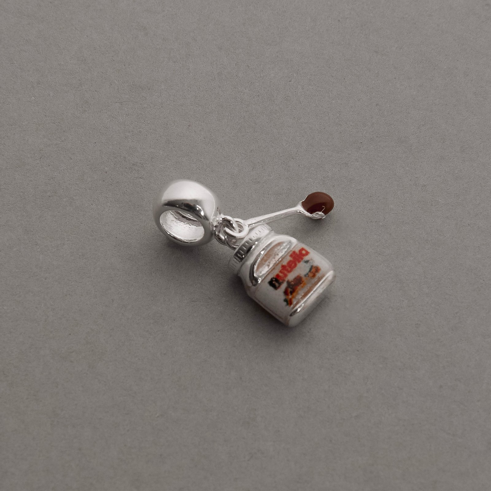 Berloque pingente Nutella 10mm resina