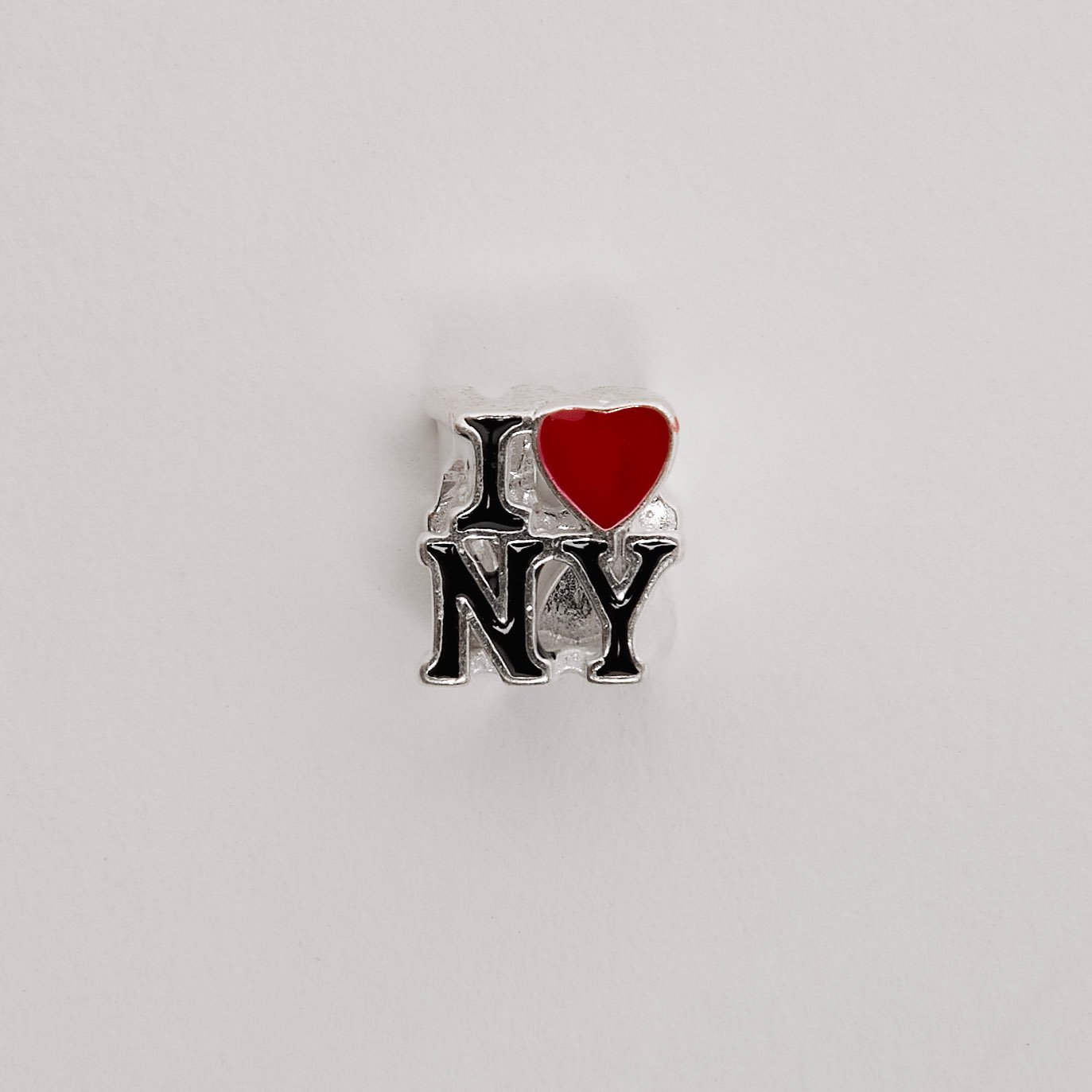 Berloque separador I love NY 10mm resina