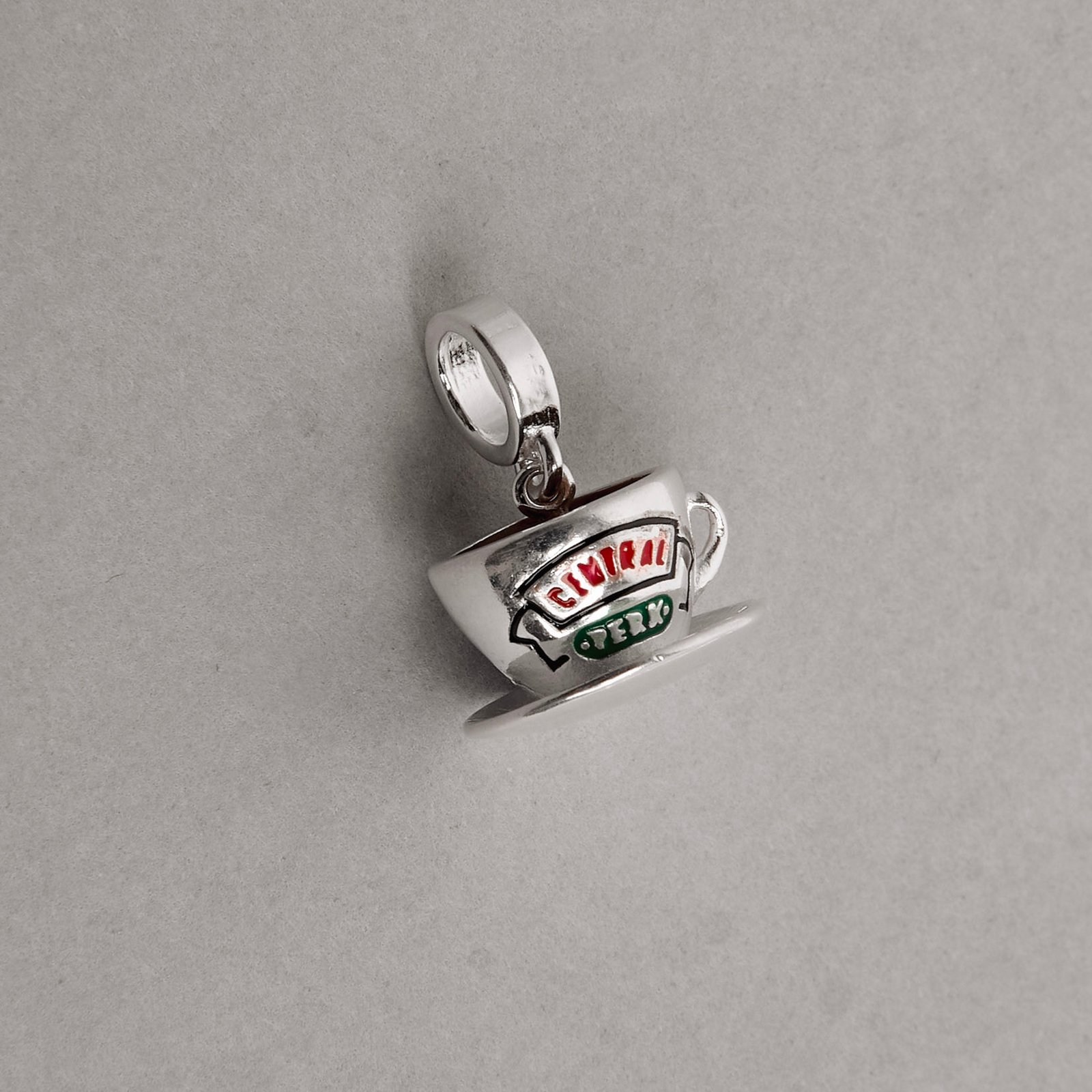 Berloque pingente xícara de café Central Perk Friends 13mm resina