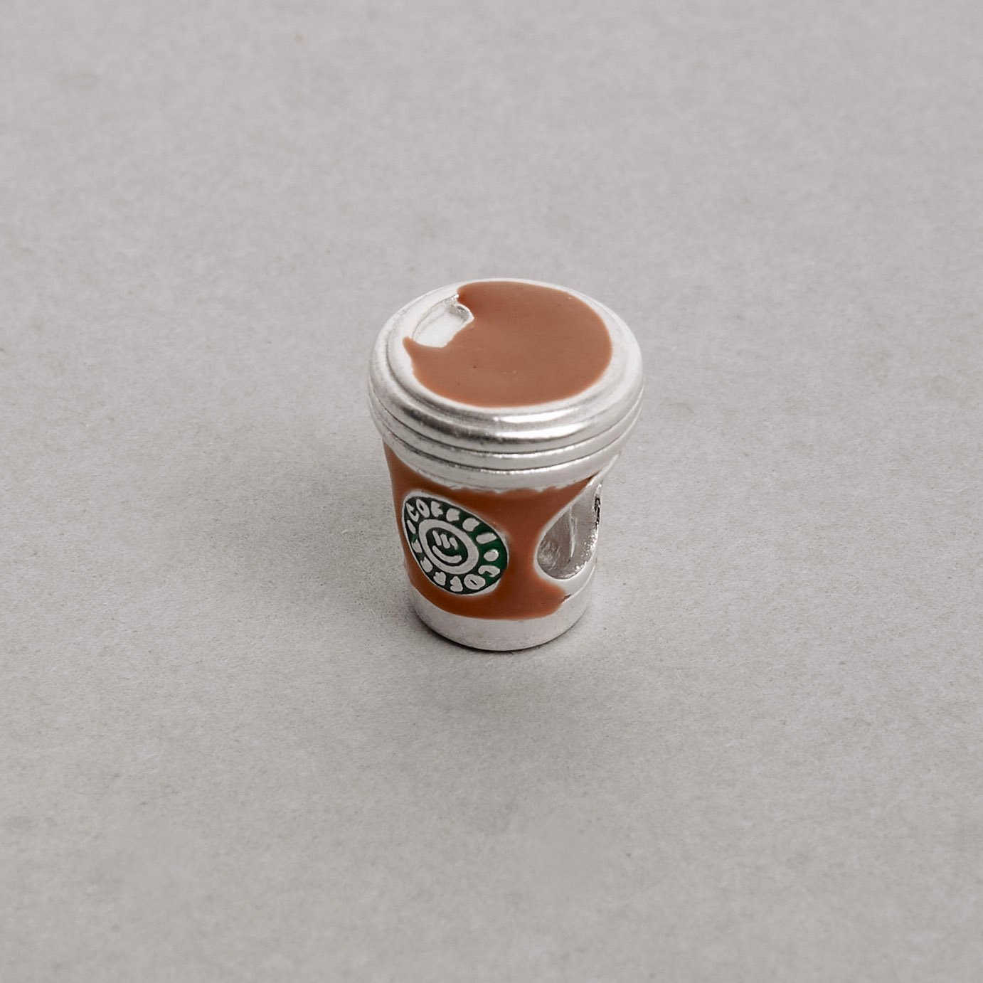 Berloque separador copo de café resina 12mm
