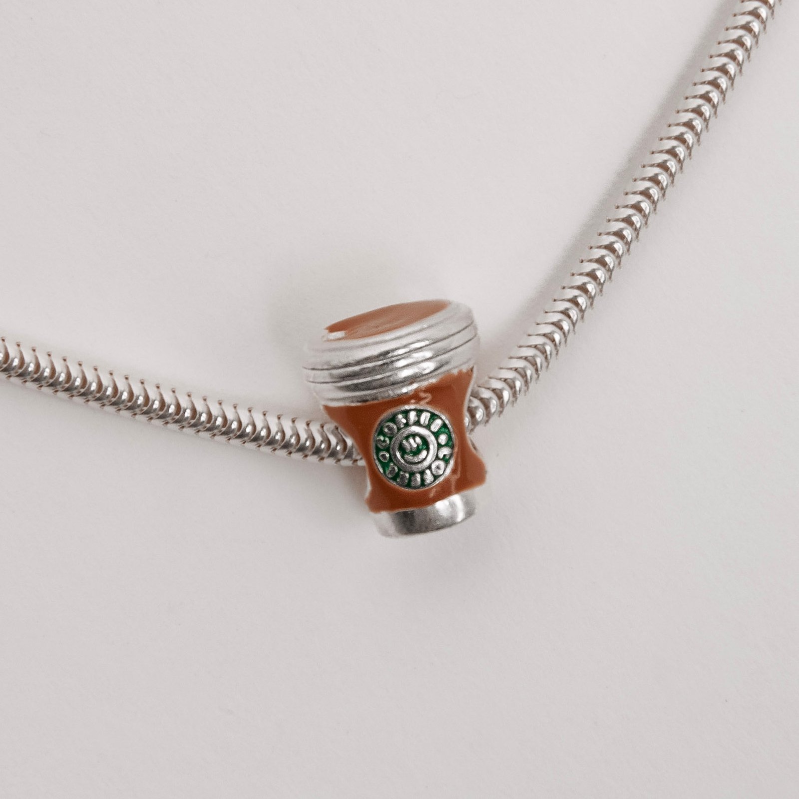 Berloque separador copo de café resina 12mm