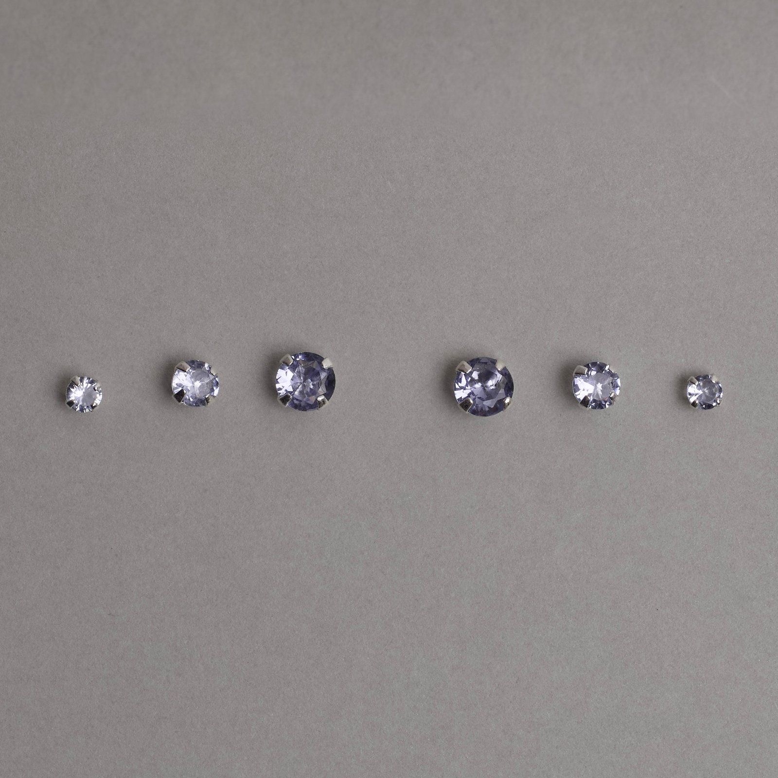 Trio zircônia redonda 3, 4 e 5mm lilás