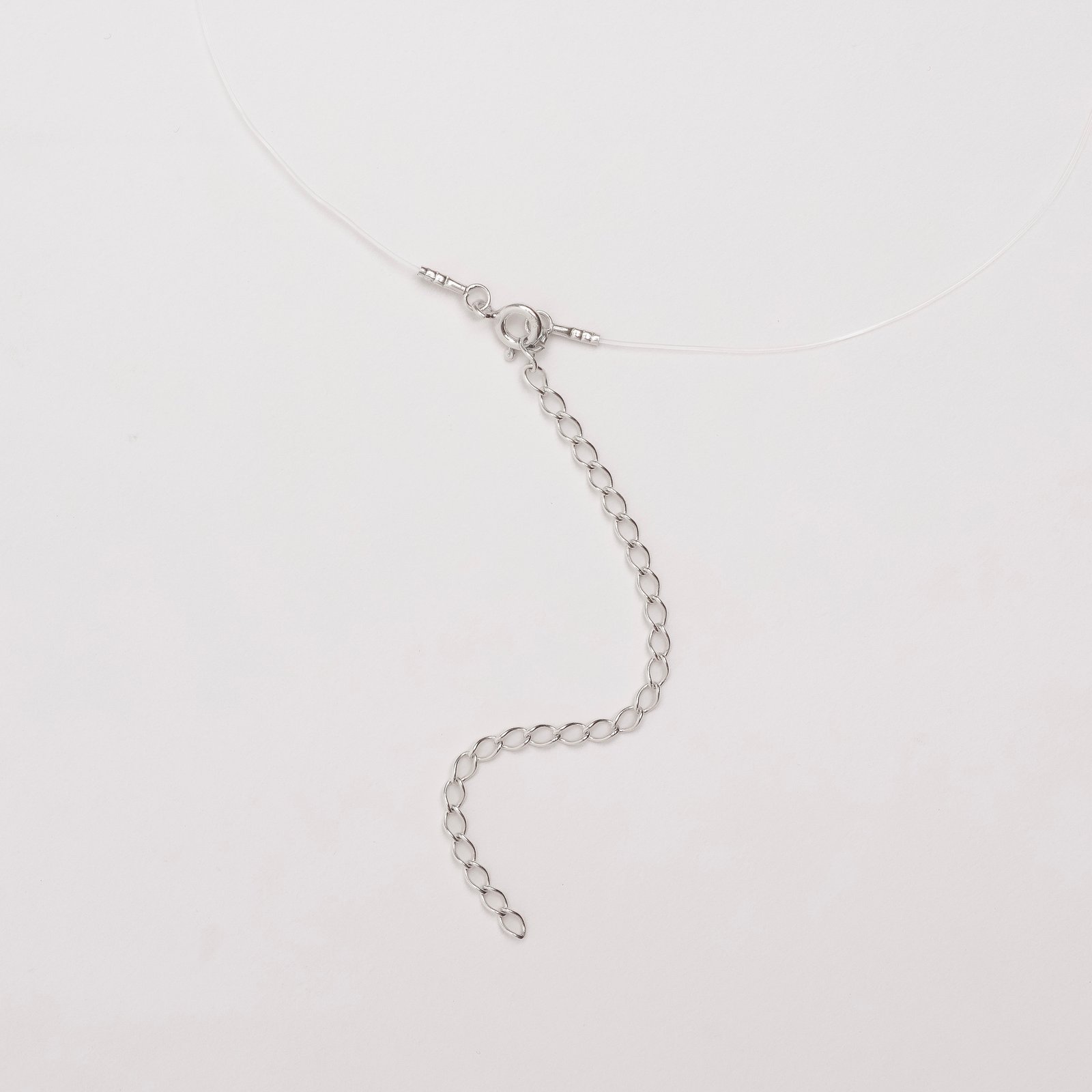 Colar nylon triângulo 35cm + alongadora