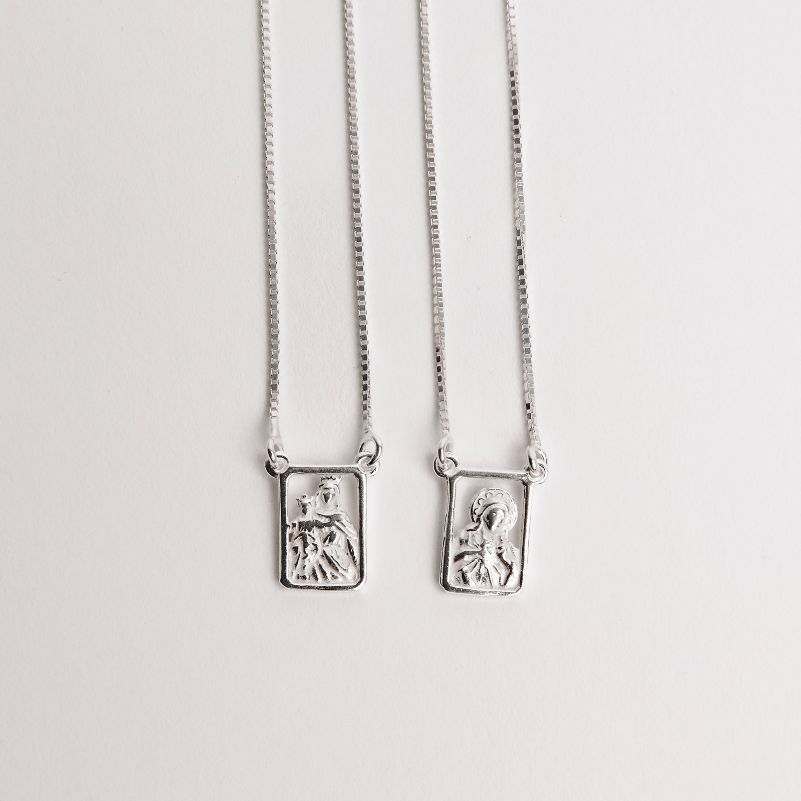Escapulário tradicional medalhas vazadas v15 70cm