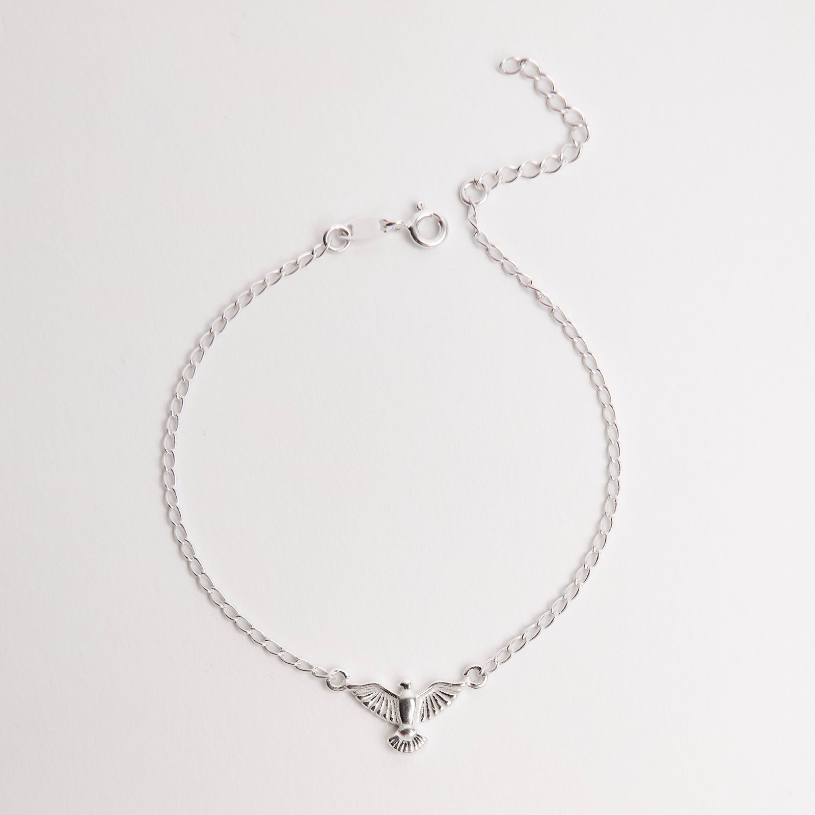 Pulseira entremeio Espírito Santo 14mm corrente grumet 17+3cm