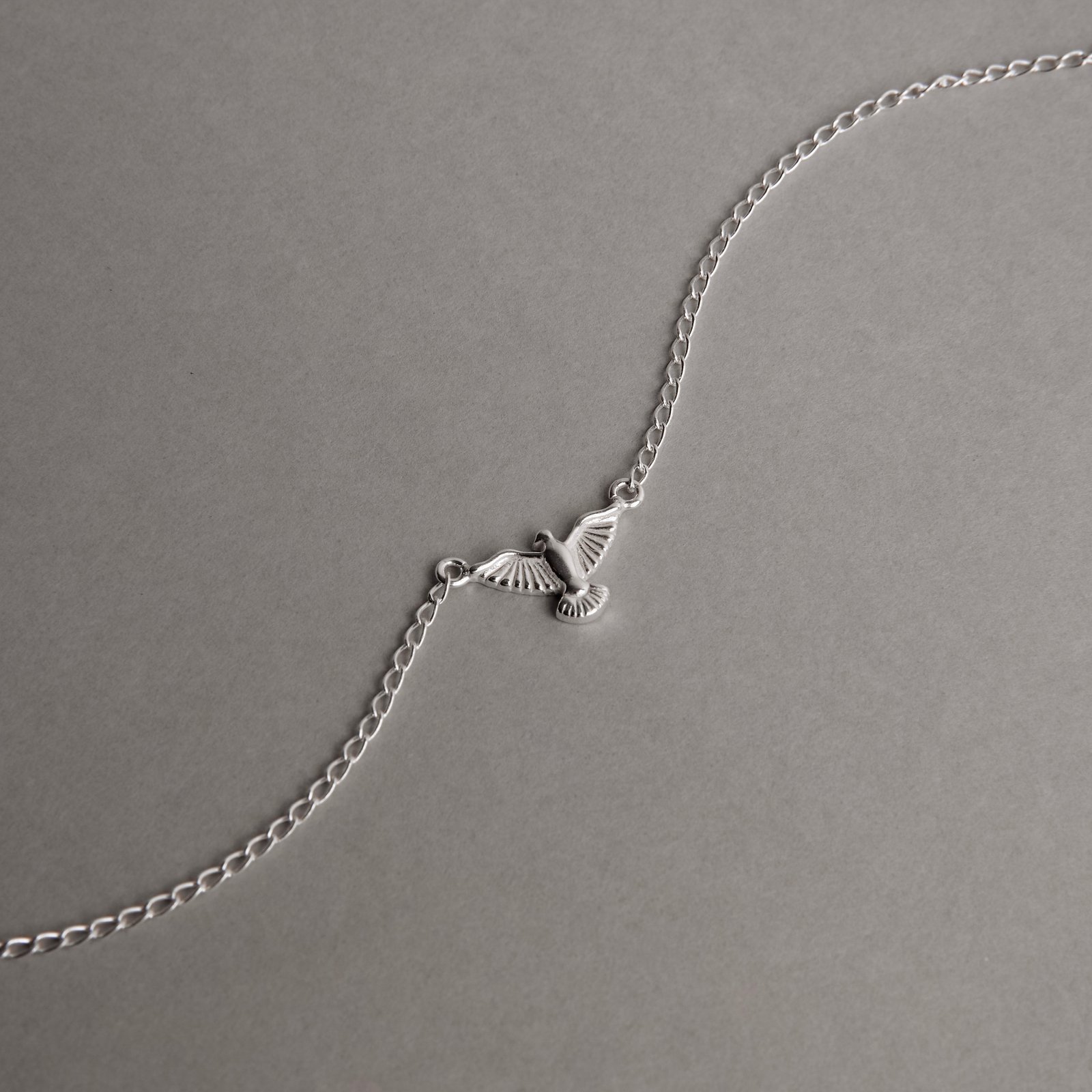 Pulseira entremeio Espírito Santo 14mm corrente grumet 17+3cm
