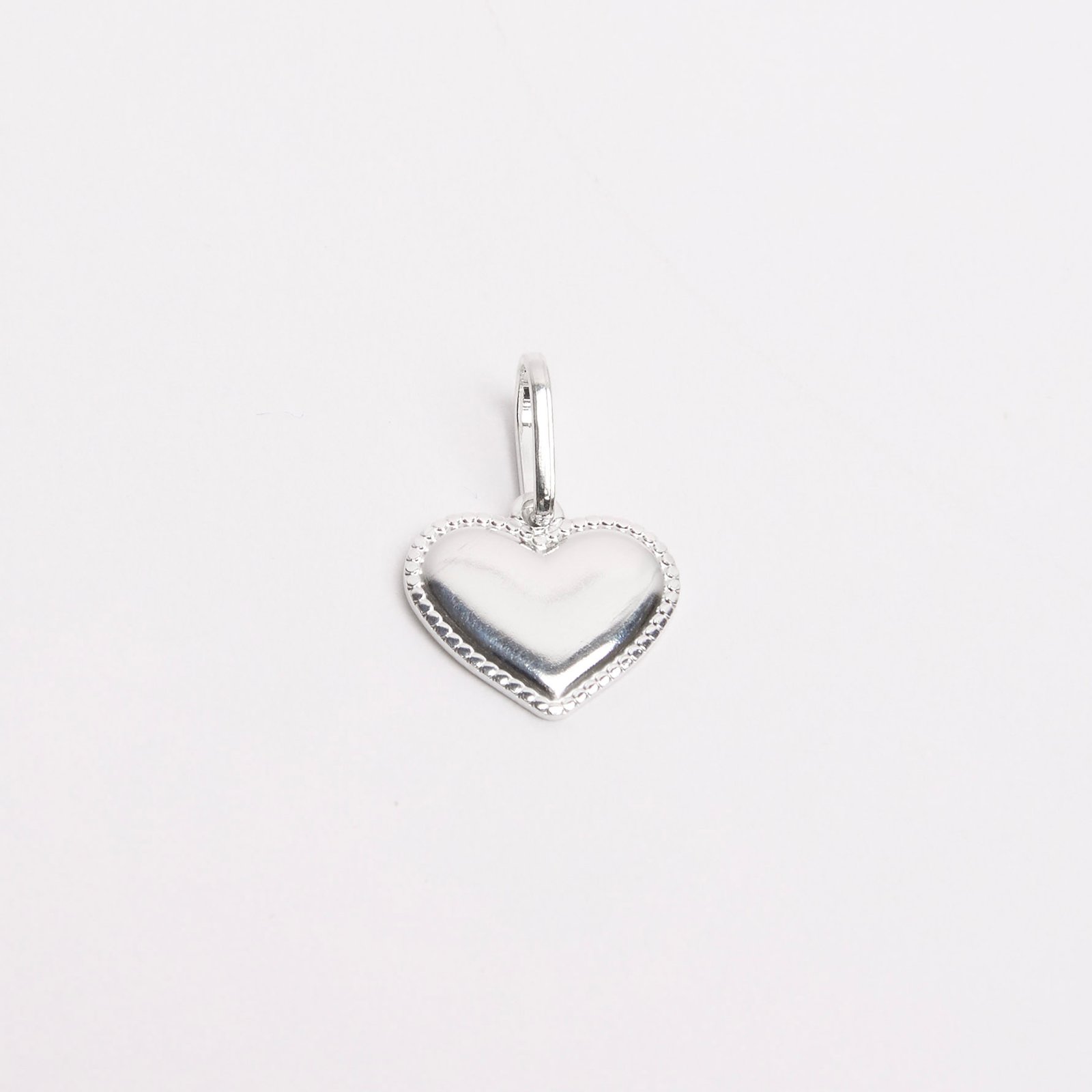 Pingente coração borda com bolinhas 12mm