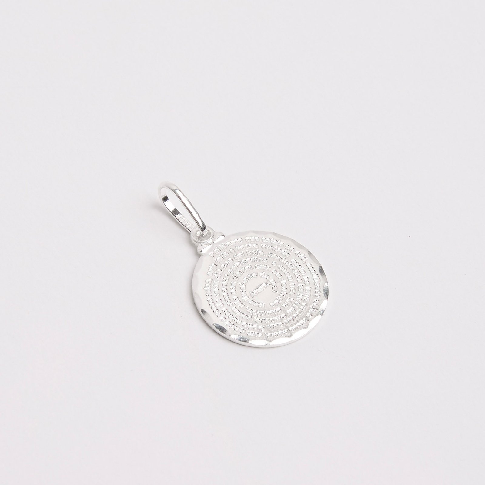Pingente medalha Pai Nosso 15mm