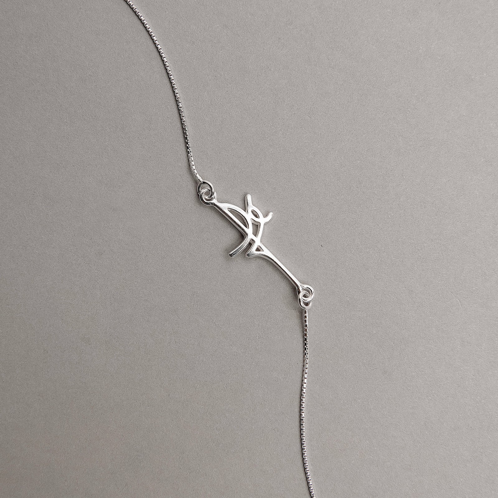 Pulseira entremeio escrito fé 19+3cm