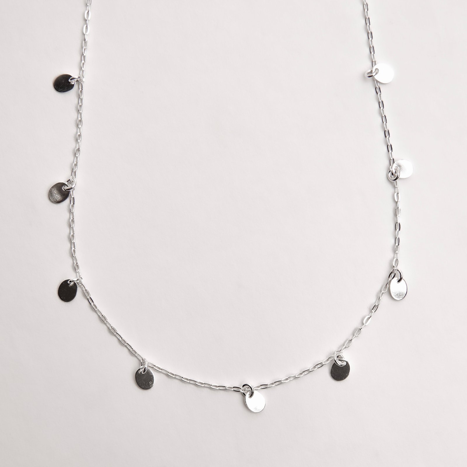 Imagem Secundária Choker pingentes medalha oval 5mm 32+8cm