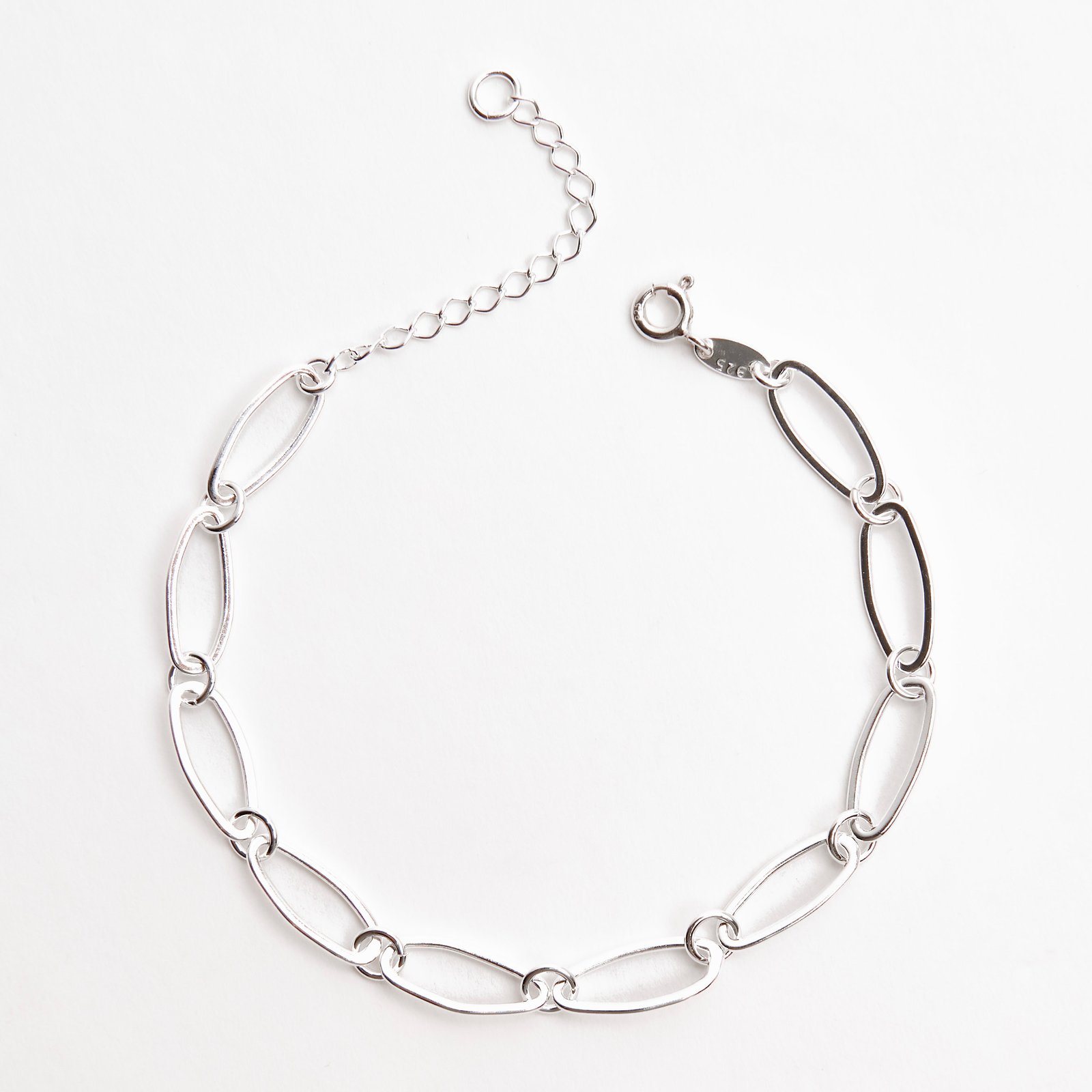 Imagem Pulseira entremeios elos trabalhados 16+4cm