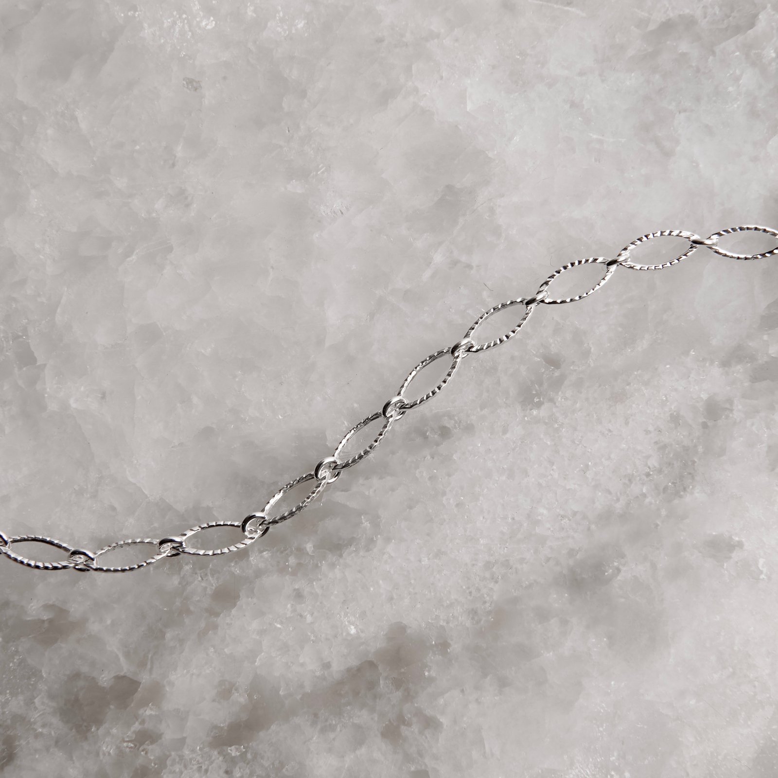 Pulseira entremeios elos navete 16+4cm