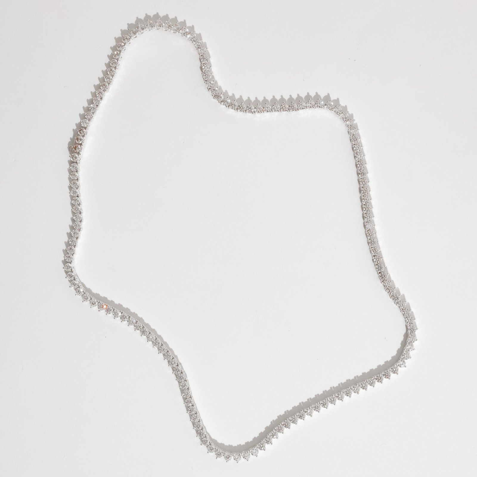 Colar Riviera 3 pontas 3mm 45cm