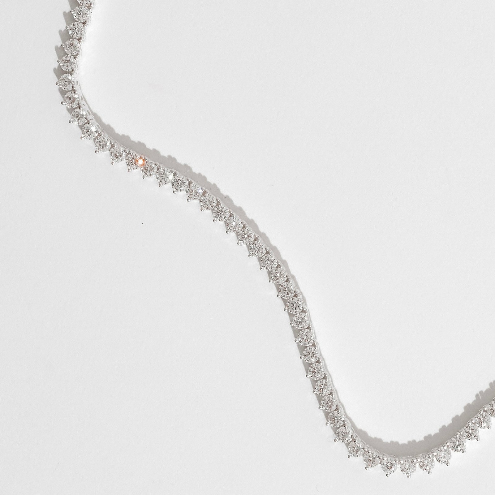 Colar Riviera 3 pontas 3mm 45cm