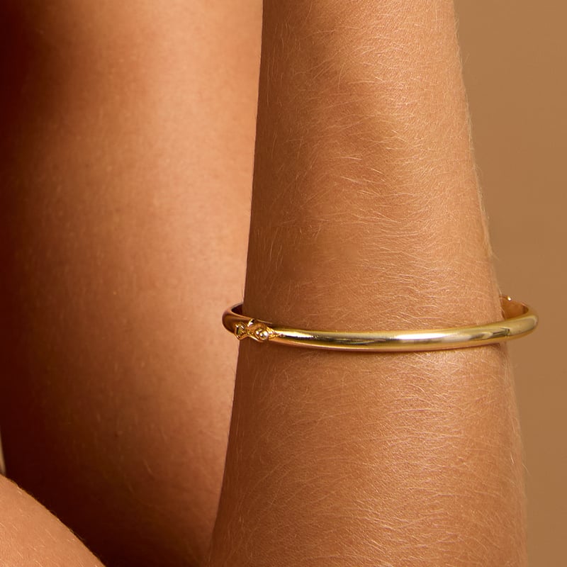 Bracelete 4mm fio meia cana