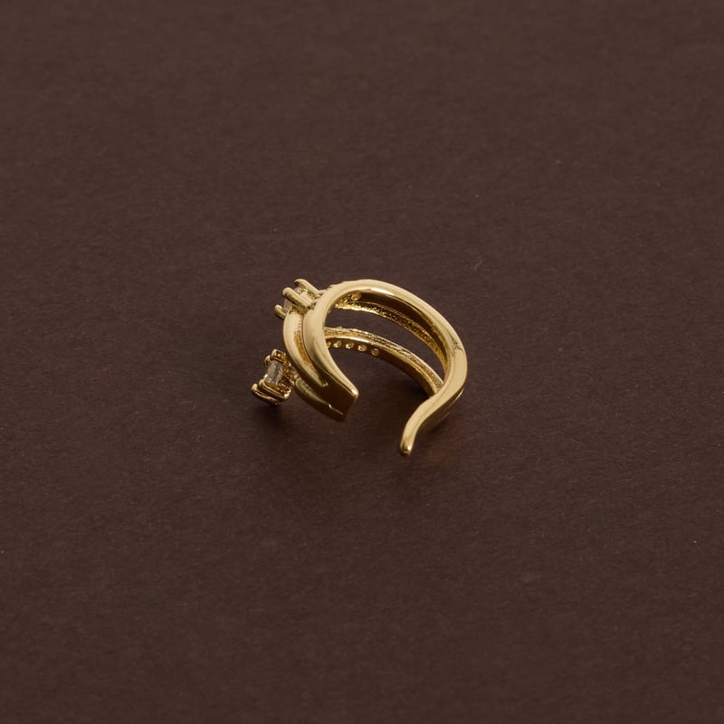 Piercing fake argola 3 fios cravejados