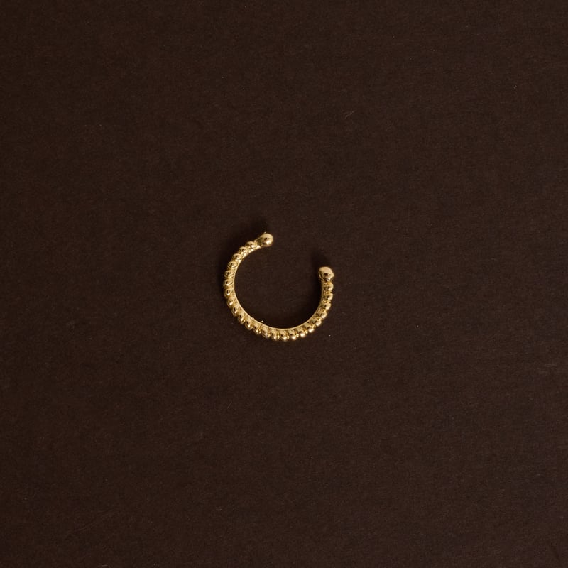 Piercing fake argola fio bolinhas
