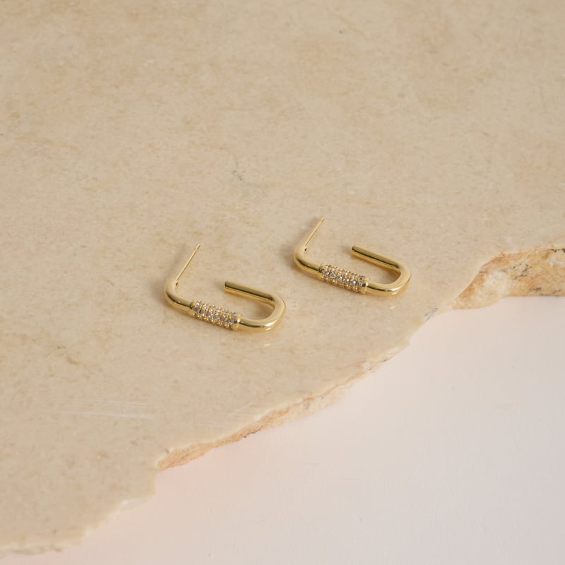 Argola detalhe cravejado 21mm tarraxa