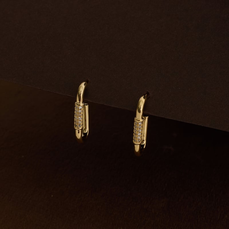 Argola detalhe cravejado 21mm tarraxa
